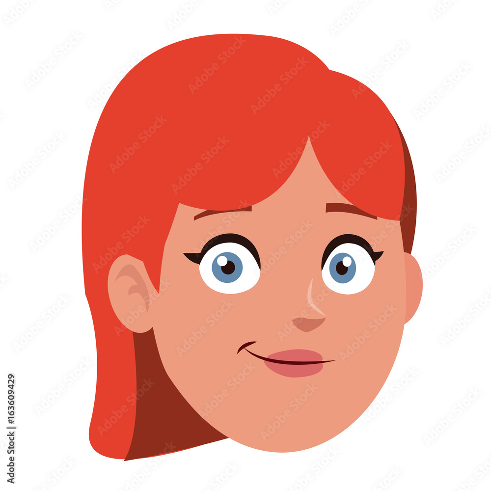 cartoon profile woman young office staff cartoon profile woman young office staff