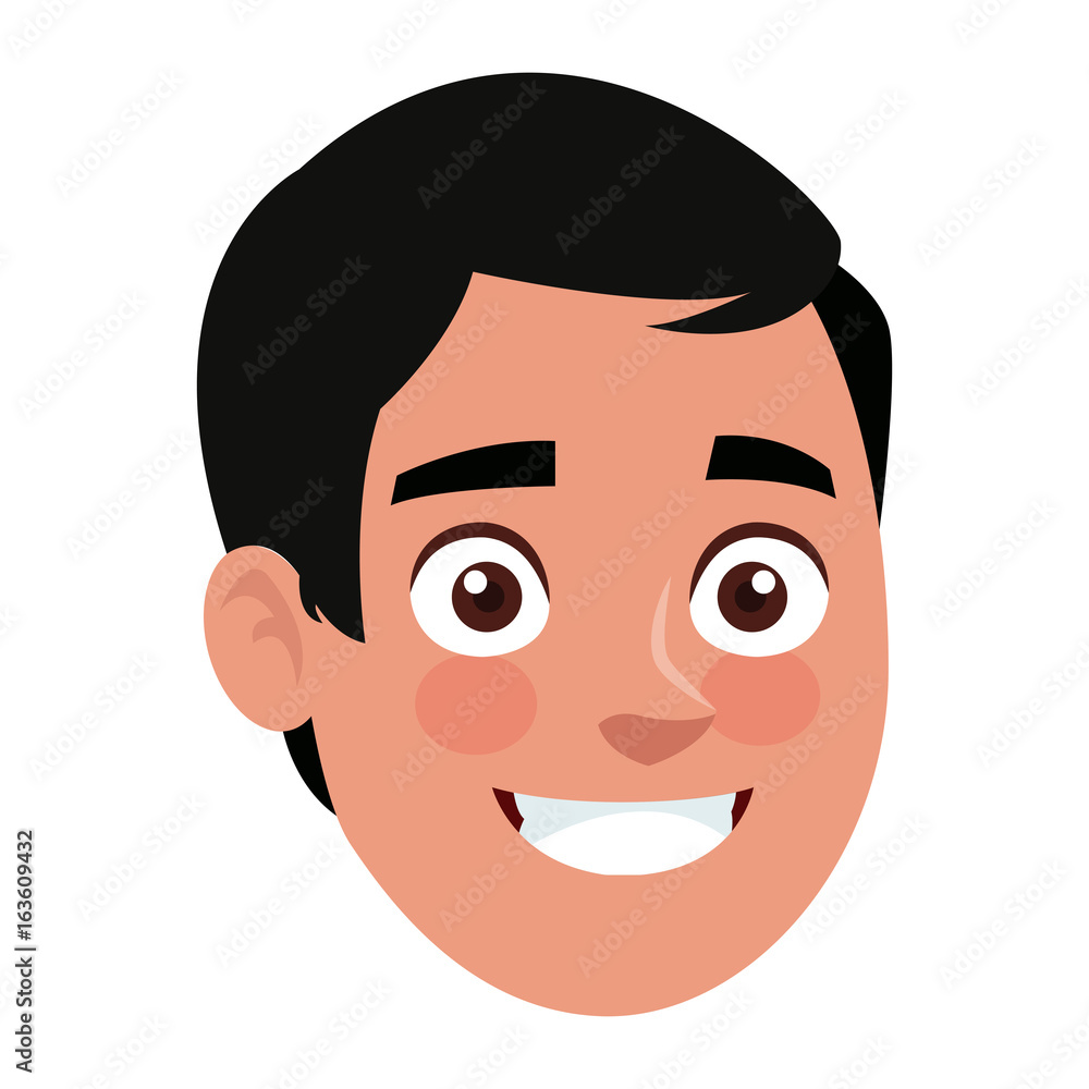 Fototapeta premium portrait man young people character