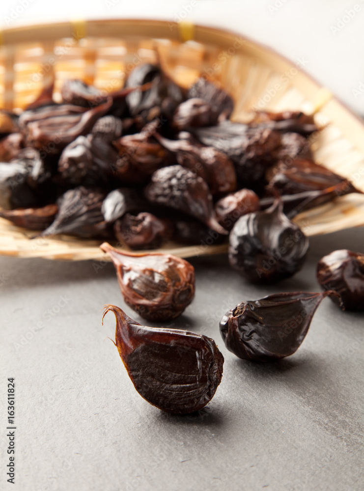 Obraz premium 黒にんにく