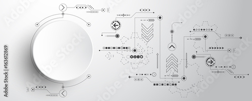 Vector abstract background technology concept.