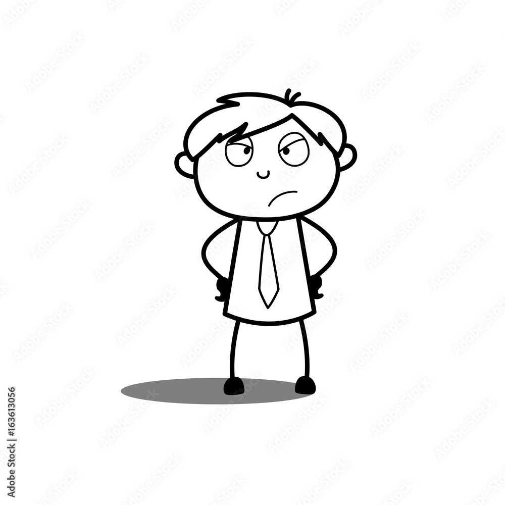 Unhappy Businessman Expression Unhappy Businessman Expression