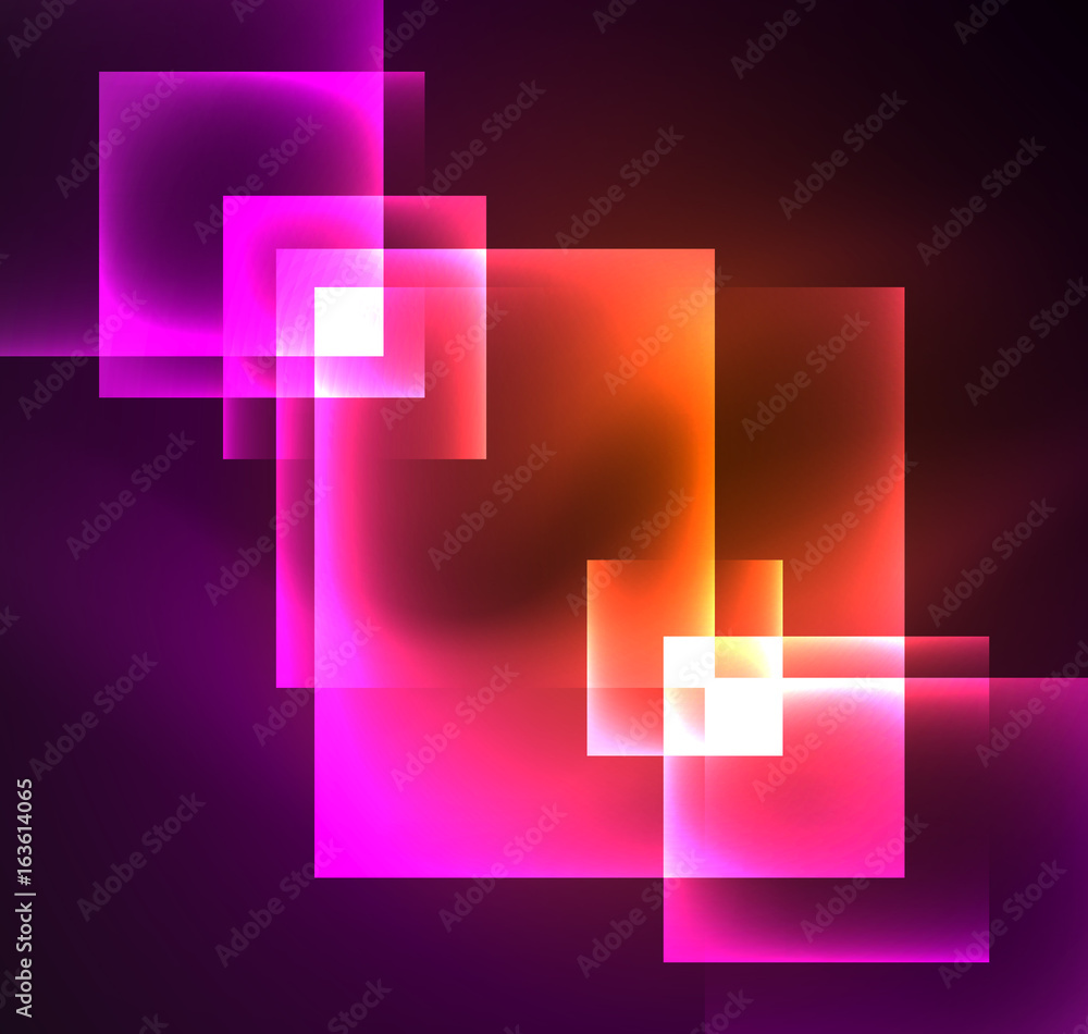 Dark background design with squares and shiny glowing effects Dark background design with squares and shiny glowing effects