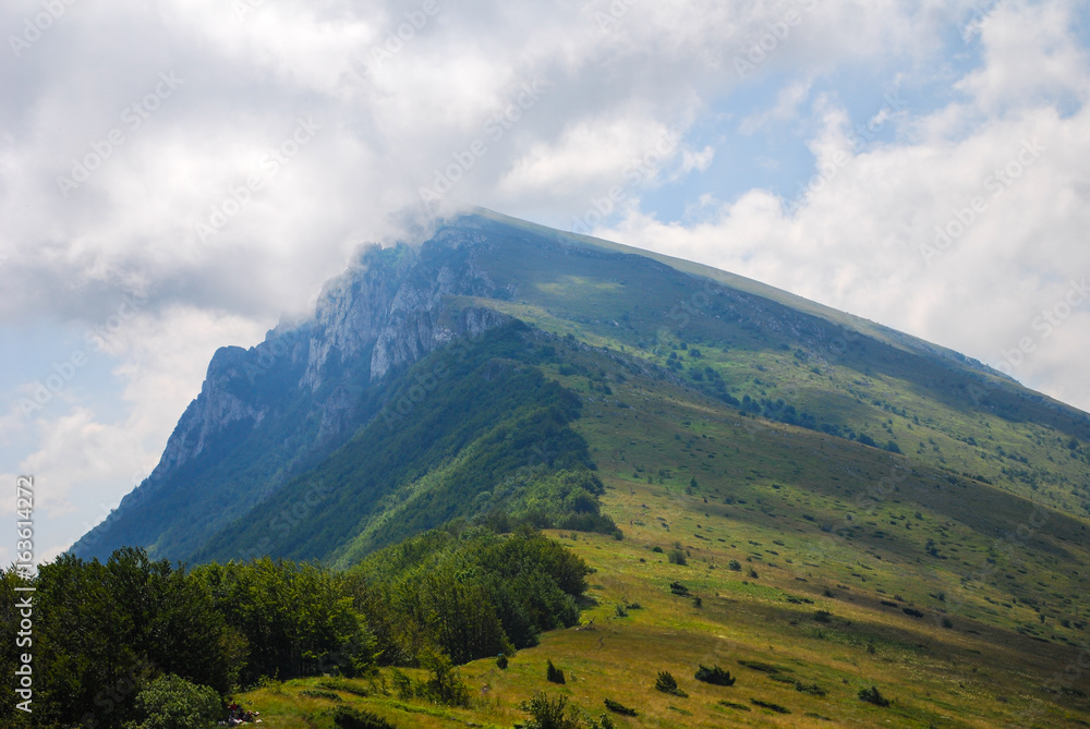 Summer mountain landscape, dynamic summer sky above the mountains. Dry mountain, Serbia, green mountain in summer
Summer mountain landscape, dynamic summer sky above the mountains. Dry mountain, Serbia, green mountain in summer
