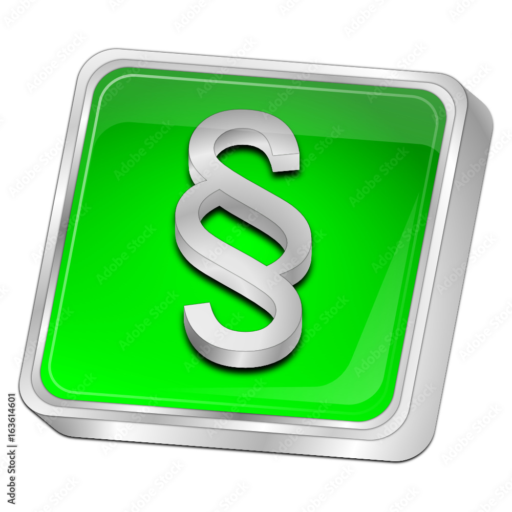 Law paragraph button - 3D illustration Law paragraph button - 3D illustration