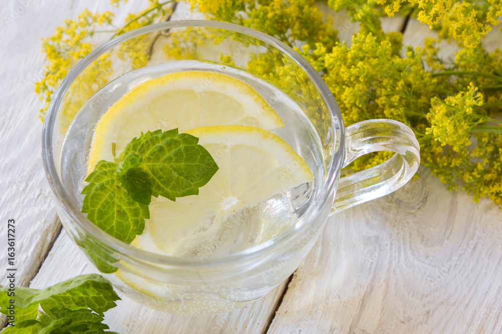 soft drink with lemon soft drink with lemon