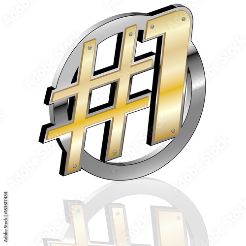 Nummer 1  Logo weiß
