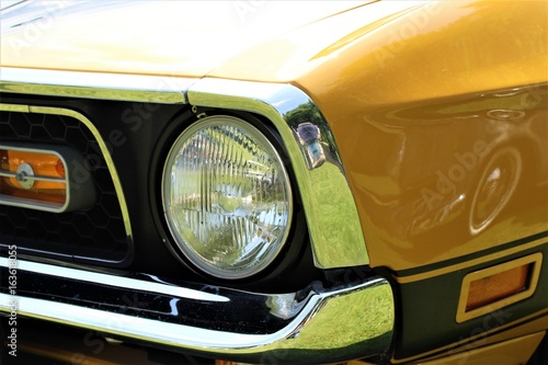 Classic us car, vintage, headlight  © Ulf
