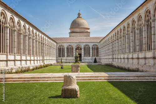 Campo Santo at the northern edge of the Pisa Cathedral Square, Italy