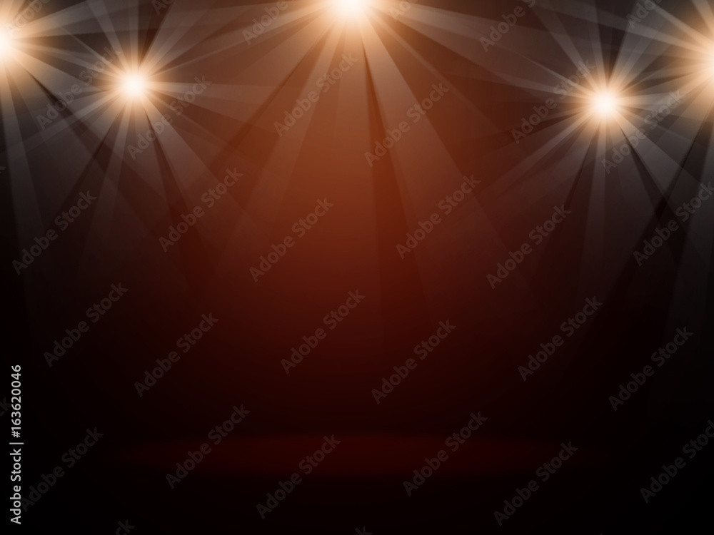 Obraz premium The concert on stage background with flood lights 