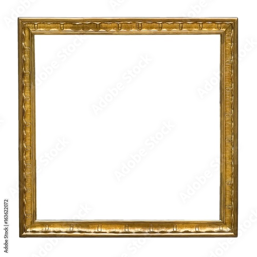 Gold square frame for pictures, mirrors or photos