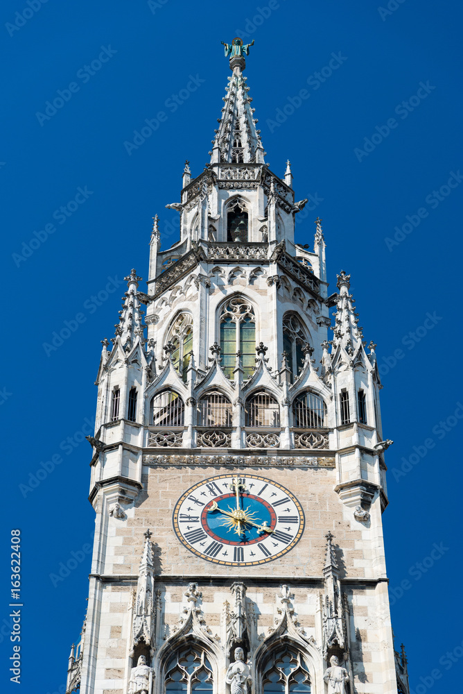 New Town Hall at Marienplatz Square. Munich. Bavaria. Germany.