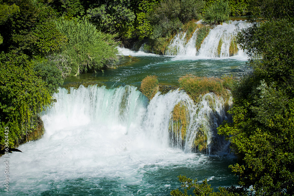 Fototapeta premium Wodospady Krka, Chorwacja Park Narodowy Krka