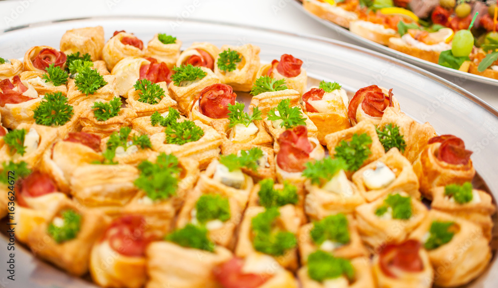 Delicacies and snacks at a buffet or Banquet. Catering Delicacies and snacks at a buffet or Banquet. Catering