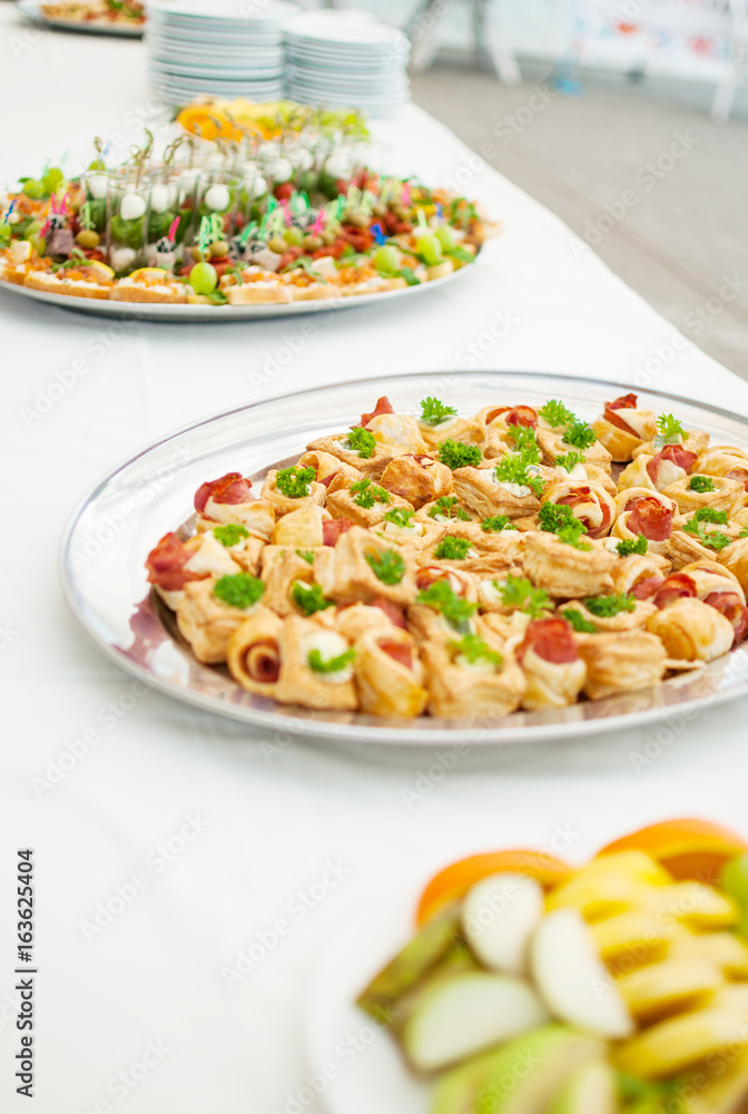 Delicacies and snacks at a buffet or Banquet. Catering. Delicacies and snacks at a buffet or Banquet. Catering.