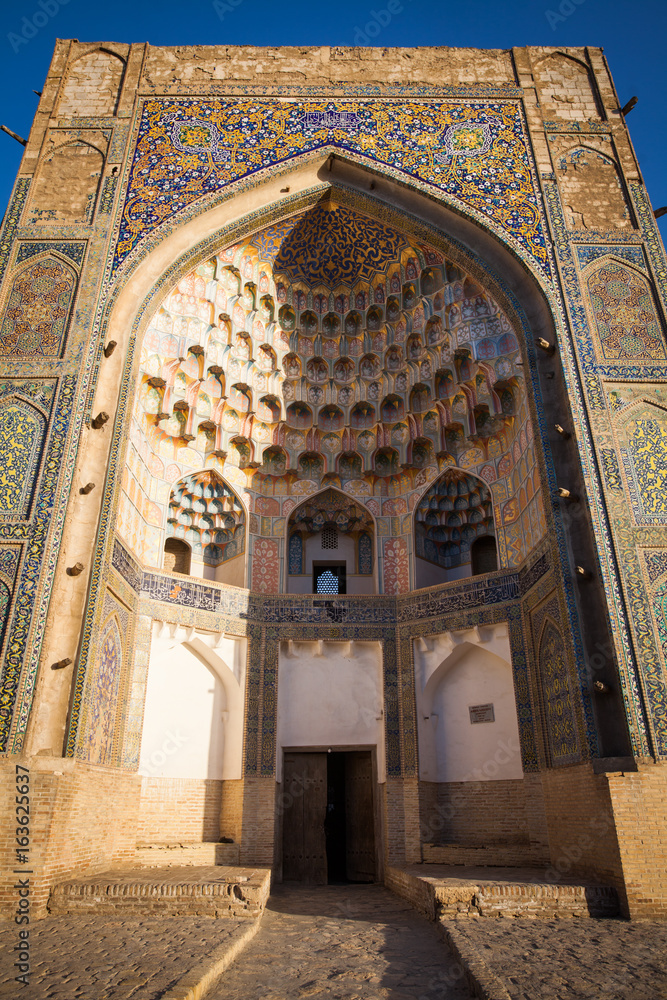 Madrasa entrance in Uzbekistan