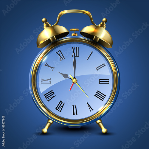 Metal retro style alarm clock