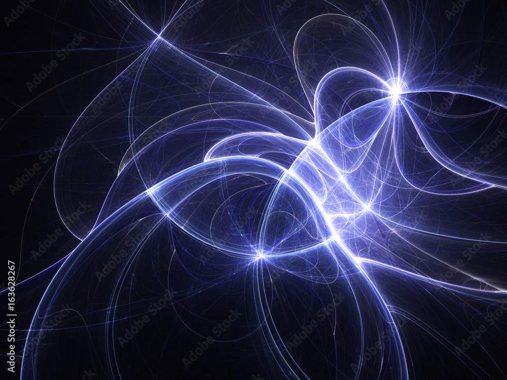 Dark blue fractal curves, digital artwork for creative graphic design Dark blue fractal curves, digital artwork for creative graphic design