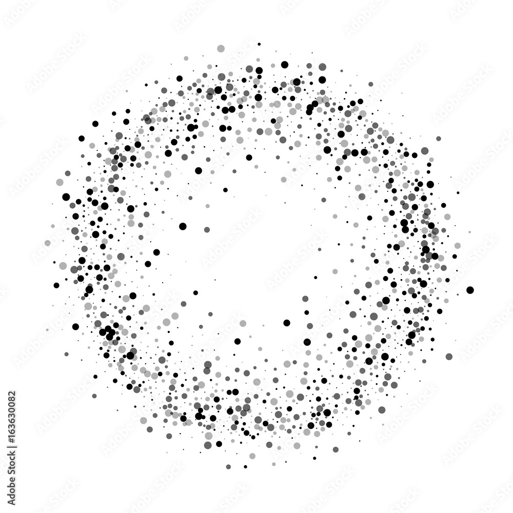 Obraz na plátně Dense black dots