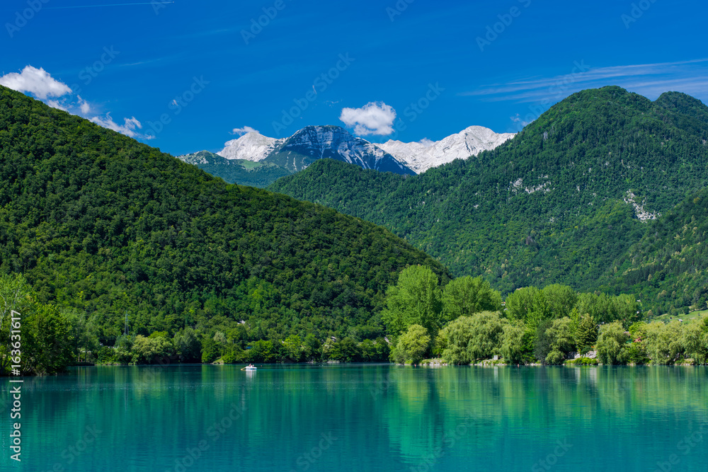 Julian Alps and Most na Soci Lake, Slovenia
