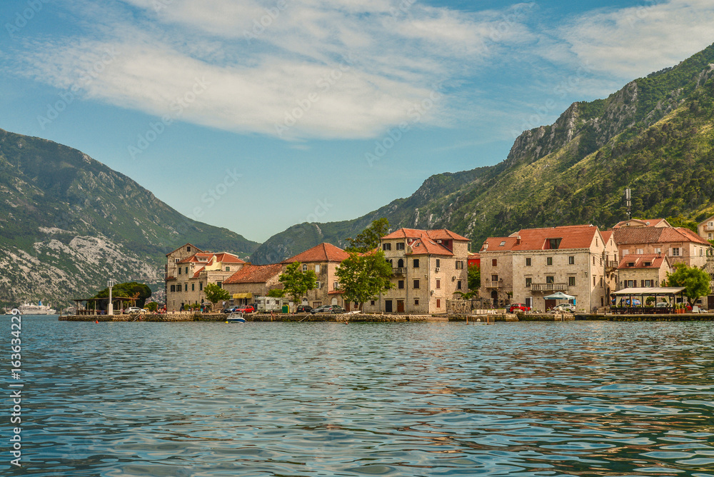 View of Bay of Kotor near Prcanj