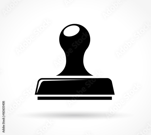 stamp icon on white background