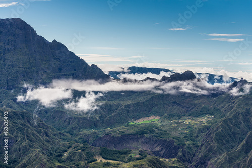 Landscape of La Reunion island, French oversea department, Indian Ocean
