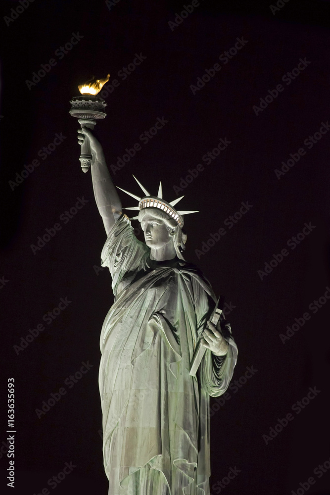 Fototapeta premium Statue of Liberty at night