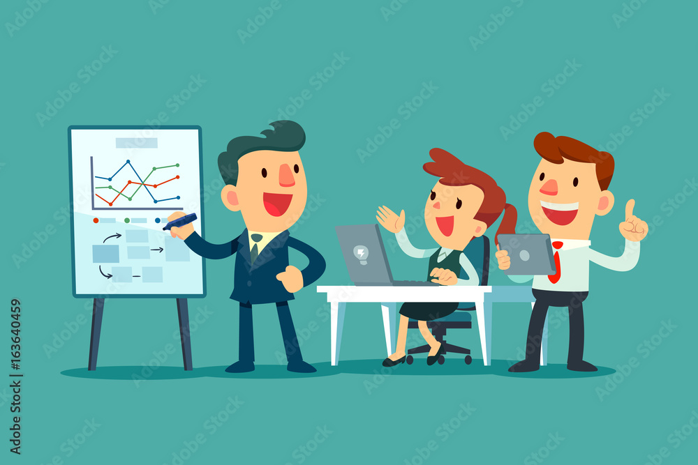 business team working together in office business team working together in office