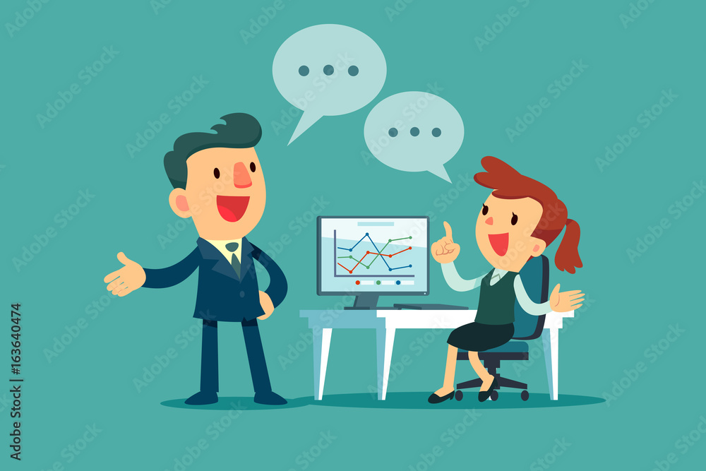 businessman and businesswoman discussing business strategy businessman and businesswoman discussing business strategy