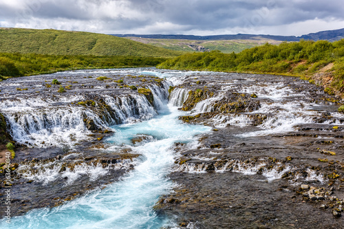 Bruarfoss waterfall in Iceland