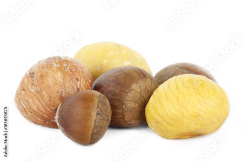 chestnuts isolated