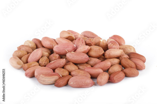 peeled groundnut (peanut) isolated photo