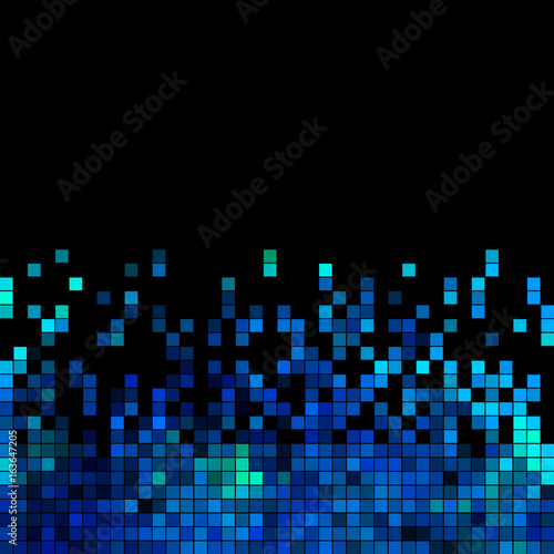 abstract vector square pixel mosaic background