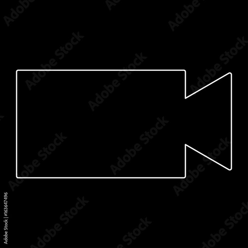 Video camera  the white path icon .