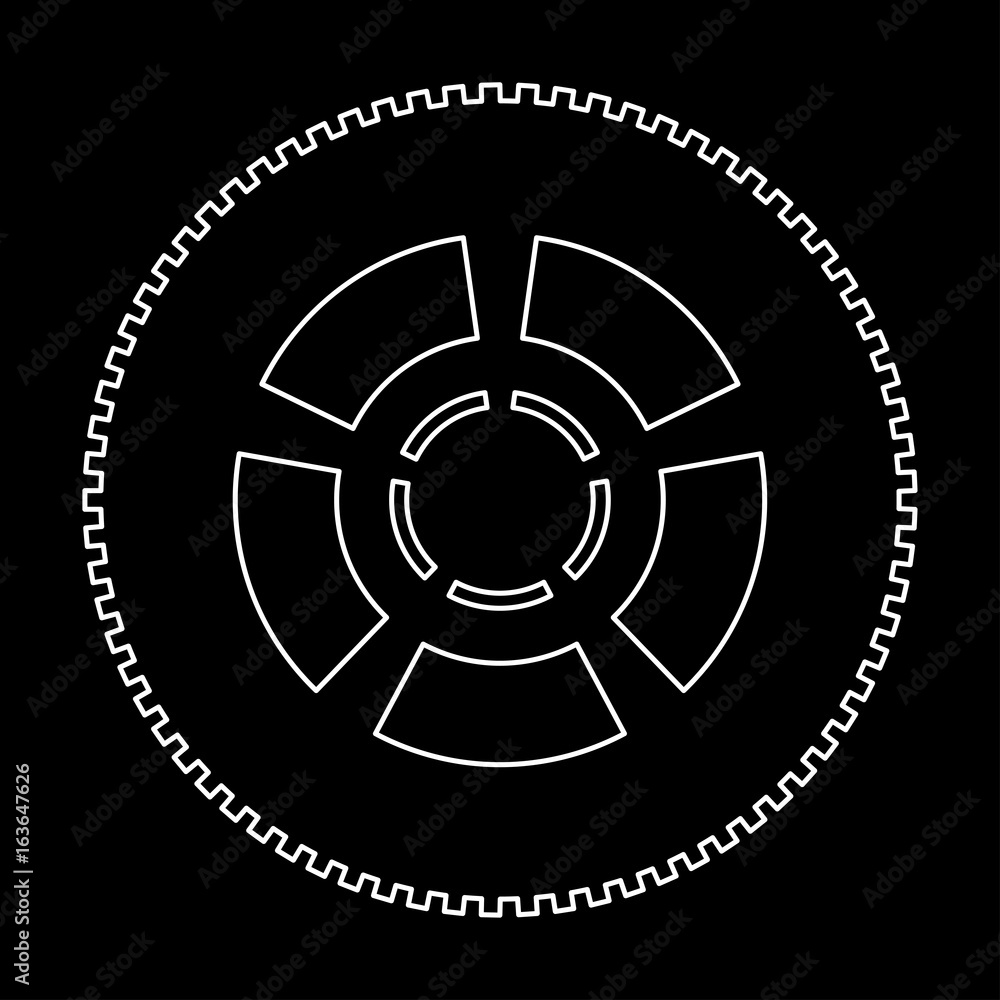 Car wheel the white path icon . Car wheel the white path icon .