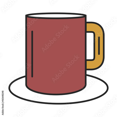 coffee mug isolated icon vector illustration design