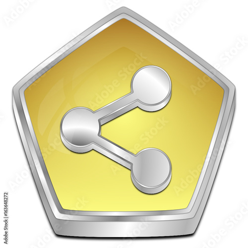 Share Button - 3D illustration