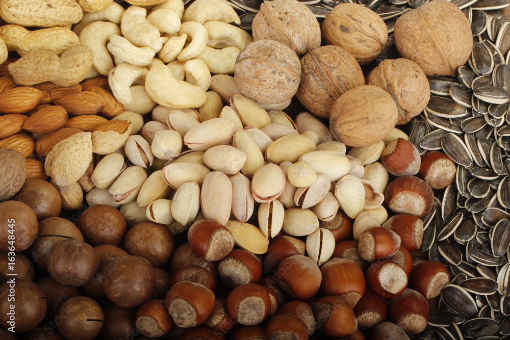 nuts background nuts background