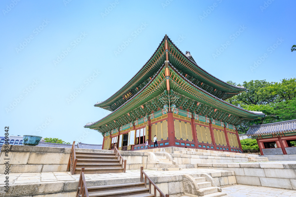 Changdeok Palace or Changdeokgung on Jun 17, 2017 in summer season, Seoul, republic Korea, Korea