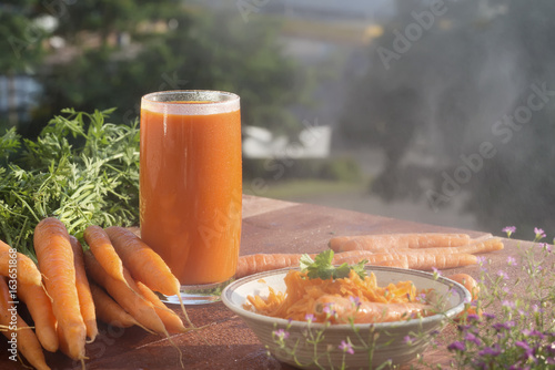Ingredient of healthy nutrition carrots  in different dishes and condition