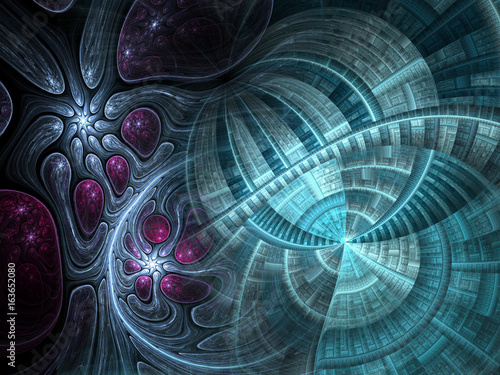 Abstract fractal texture, digital artwork for creative graphic design