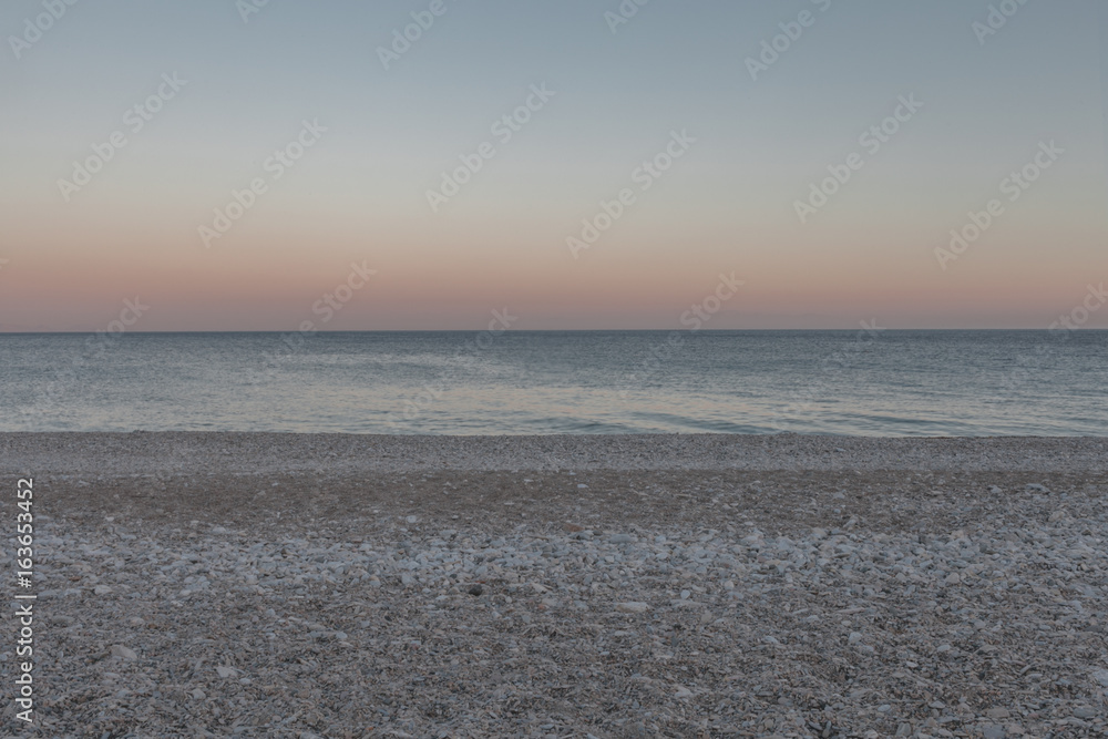 Aegean sea on sunset 