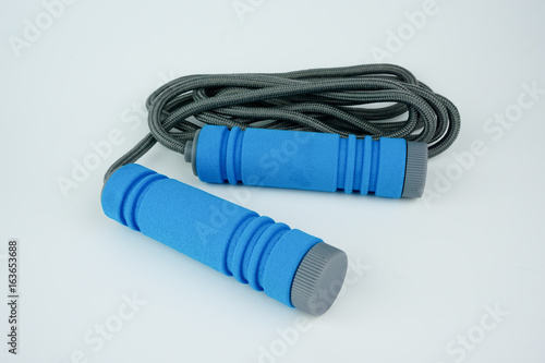 Skipping rope on white background.