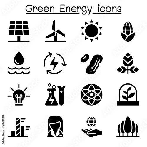  Green Energy icon set