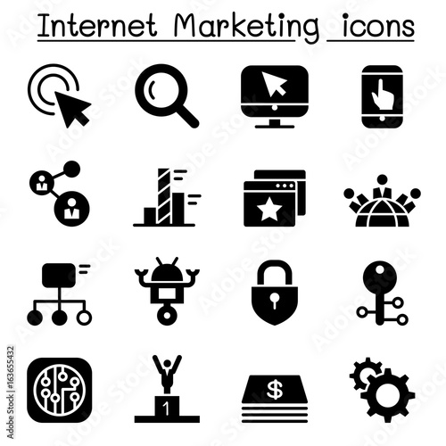 Internet Marketing & Search Engine optimization icon set