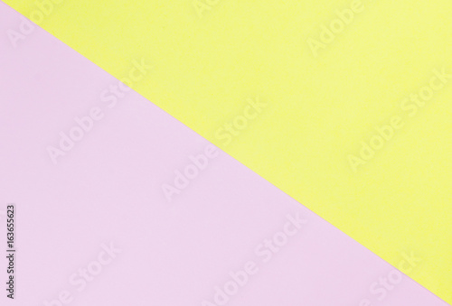 Yellow and pink paper pastel tone