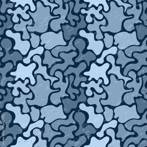 Military woods camouflage seamless pattern