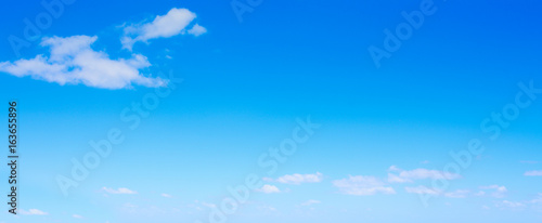 Small clouds and blue sky