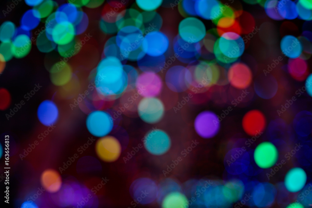 Abstract circular bokeh at night background. Abstract circular bokeh at night background.