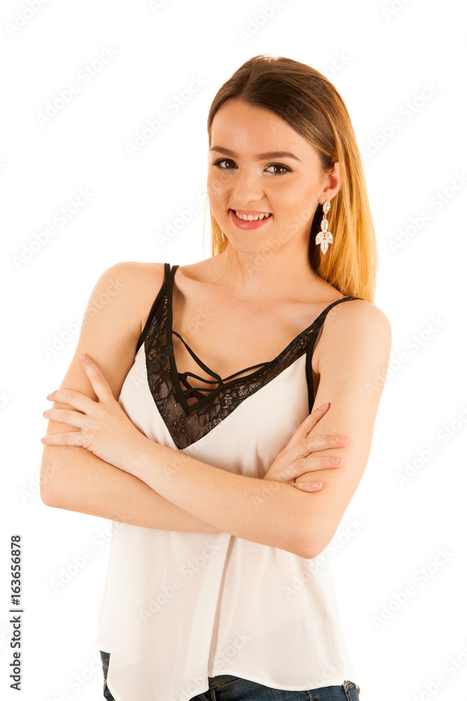 Beauty portrait of a cute teenage girl Beauty portrait of a cute teenage girl
